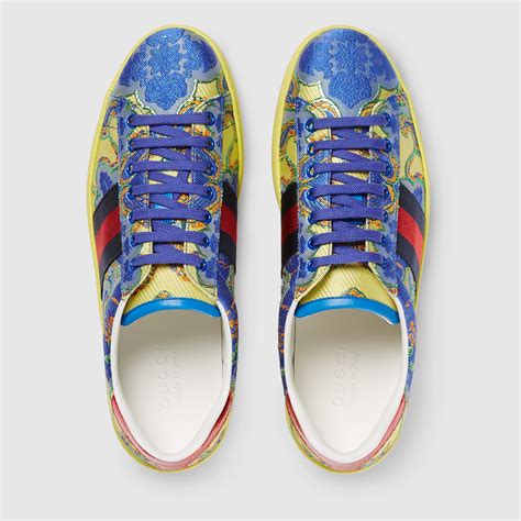 gucci floral sneakers replica|gucci ace low top sneakers.